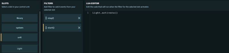 Lua editor light screenshot